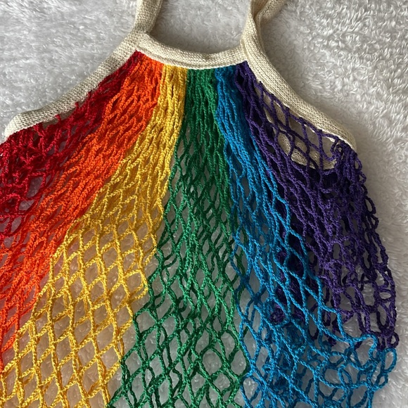 Boutique Rainbow Market Bag - Picture 2 of 6